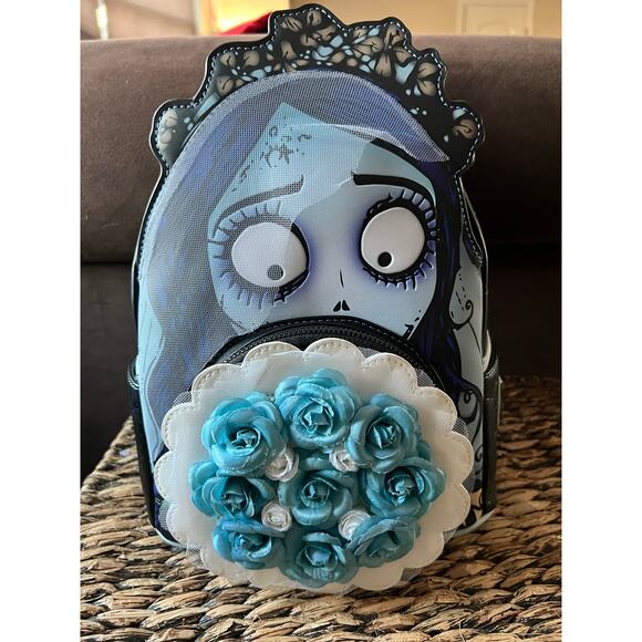 Loungefly Corpse Bride Emily Bouquet Mini Backpack - Picture 3 of 8
